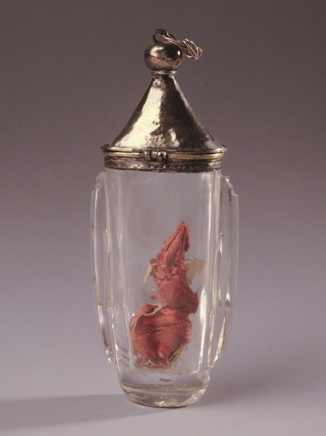 Flask reliquary in rock crystal